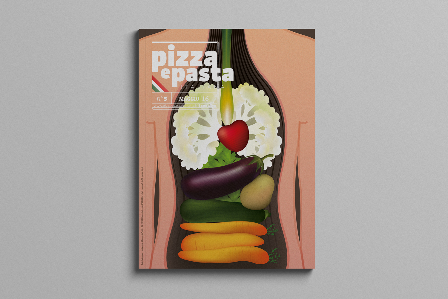 Pizza e pasta illustrazione mangiare sano healthy food