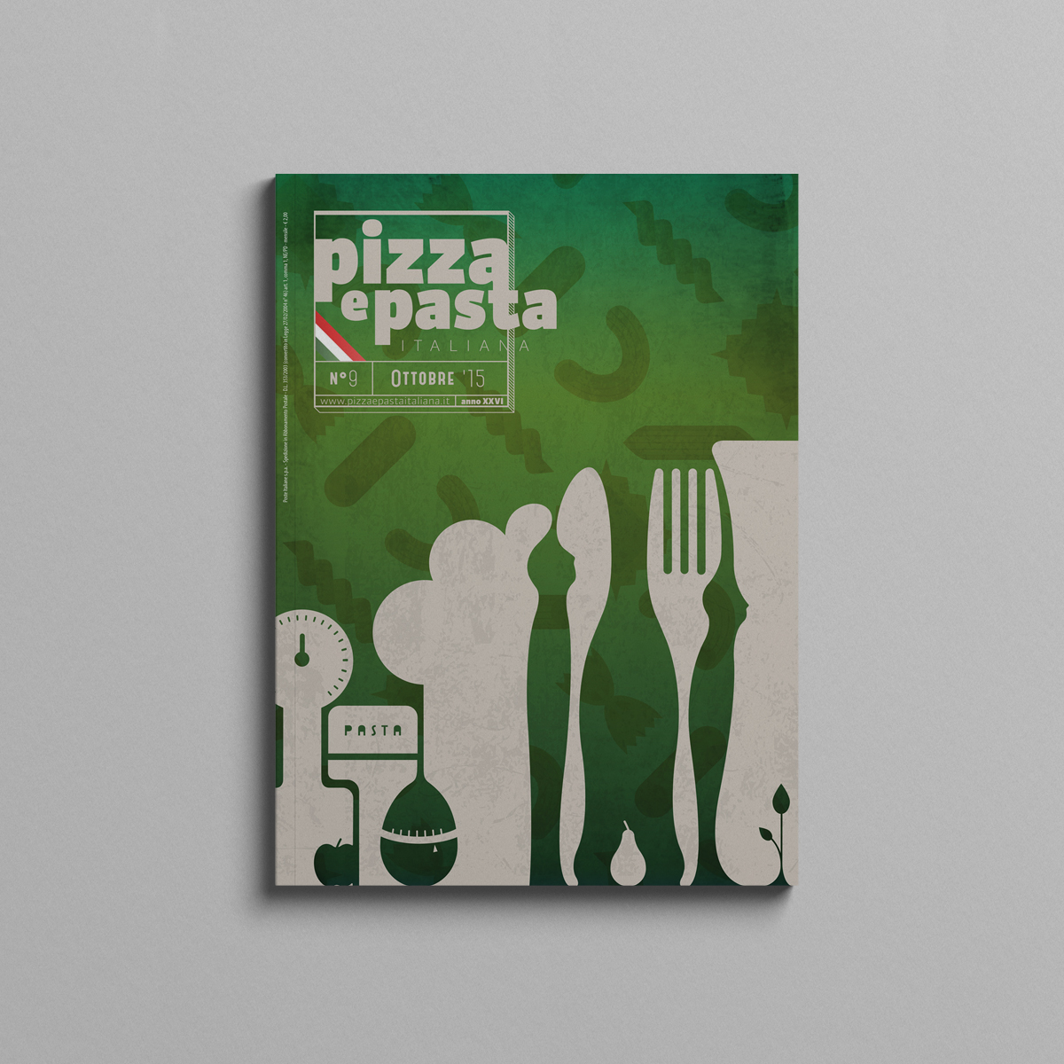 Pizza e pasta copertina verde