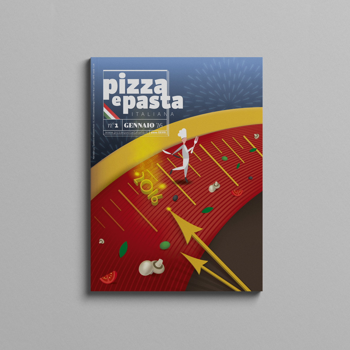Copertina rivista Pizza e pasta