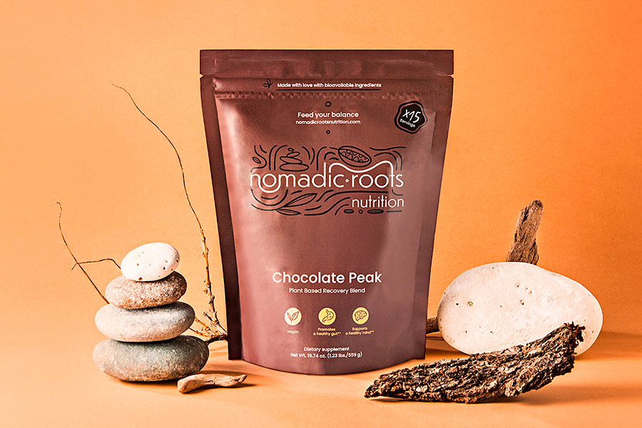 Nomadic Roots Nutrition packaging