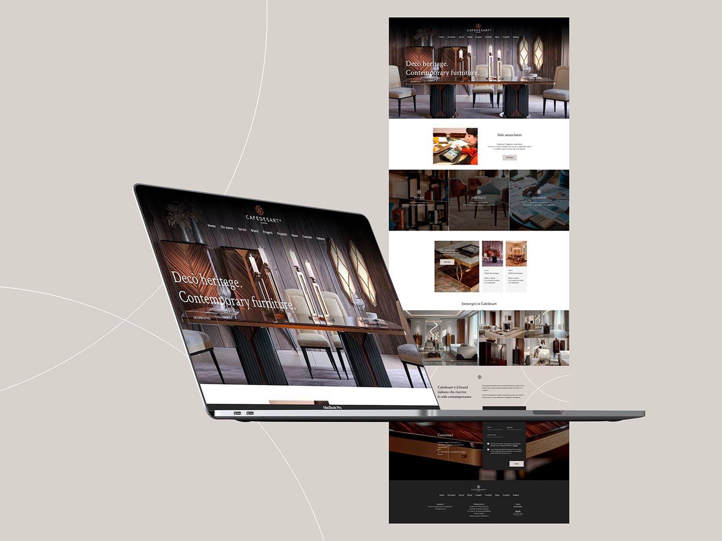 Cafedesart design sito web